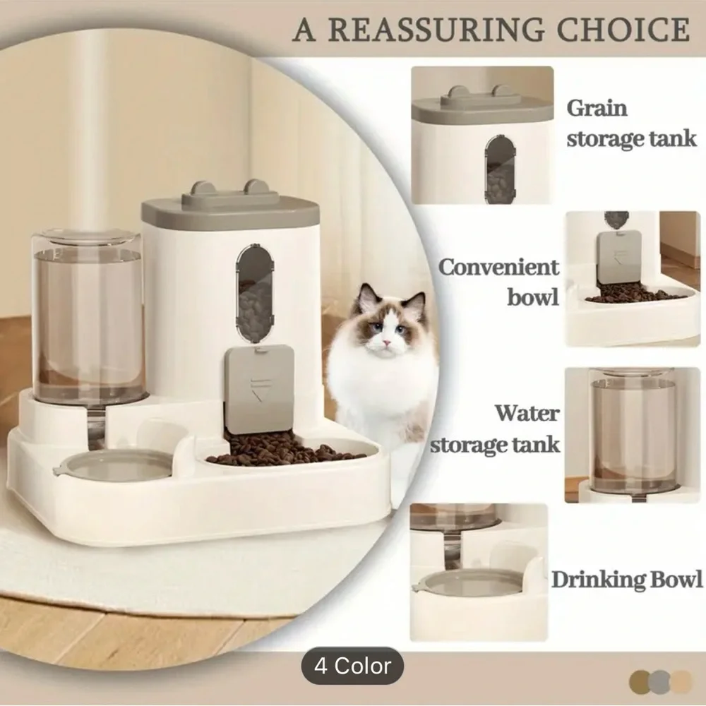 Automatic Pet Feeder with Water Dispenser